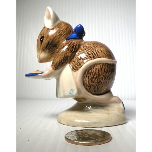 Beatrix Potter Beswick England Appley Dapply Mouse Figurine Ceramic 1971 - Picture 2 of 5